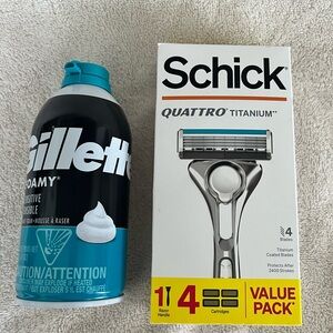 Gillette & Schick Shaving Bundle NWT